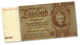 bankovka Reichsmark